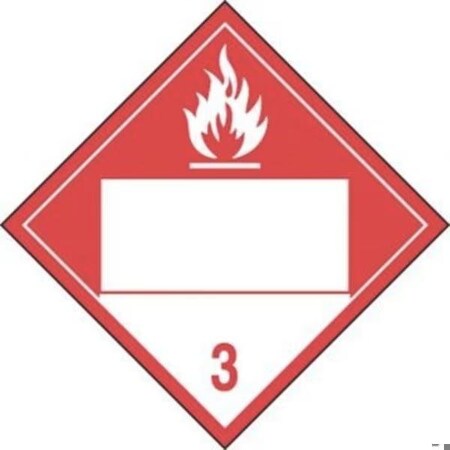 Accuform BLANK DOT PLACARD HAZARD CLASS 3 MPL4DG3BMG50 MPL4DG3BMG50